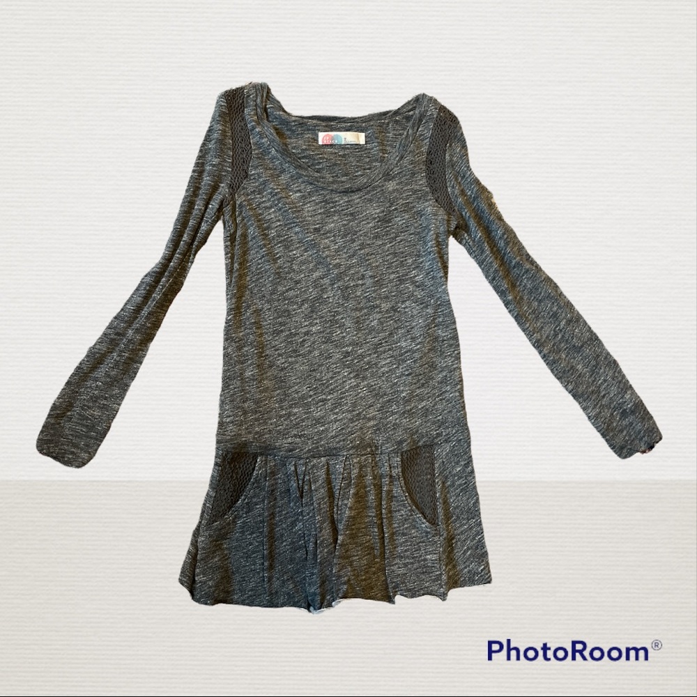 Gray free people dress